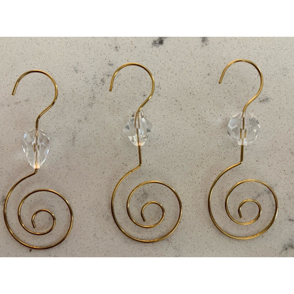Kurt Adler W0749 Beaded Ornament Hooks, Gold